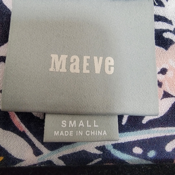 Anthropologie Maeve Vibrant Floral Tassel Tie Blouse - Picture 10 of 11